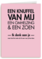 een knuffel van mij