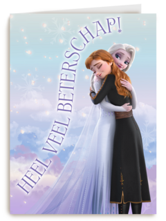 beterschap kaart frozen elsa anna heel veel beterschap