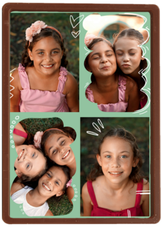 Fotokaart Collage Groen