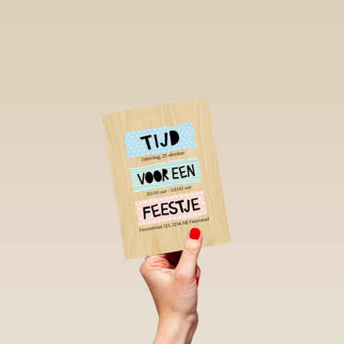 uitnodiging voor een feestje