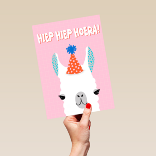 hiep hiep feestalpaca hoera