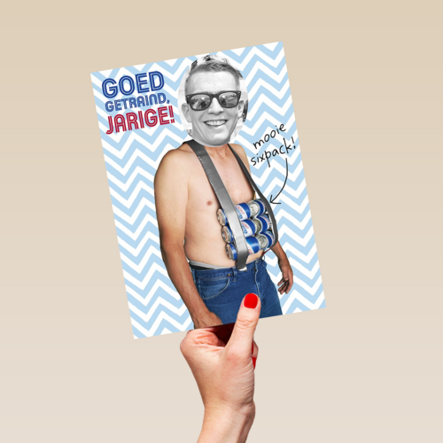 een mooie sixpack getraind