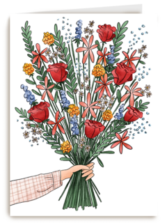 Blanco kaart bos bloemen Matia Studio powervrouw
