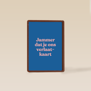 collega afscheid kaart andc jammer dat je ons verlaat kaart