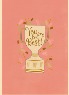 Complimentkaart you are the best