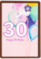 verjaardag kaart 30 klassiek