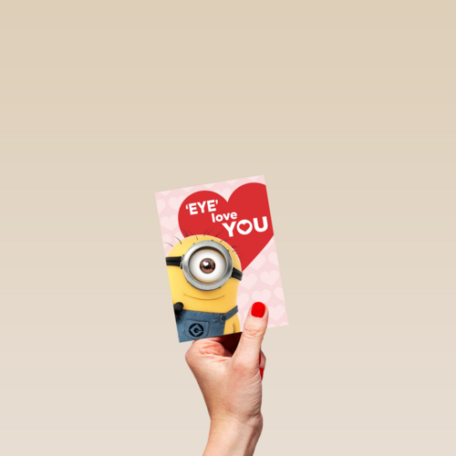 valentijn minion eye love you