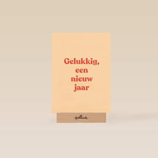 nieuwjaarskaart gelukkig een nieuw jaar