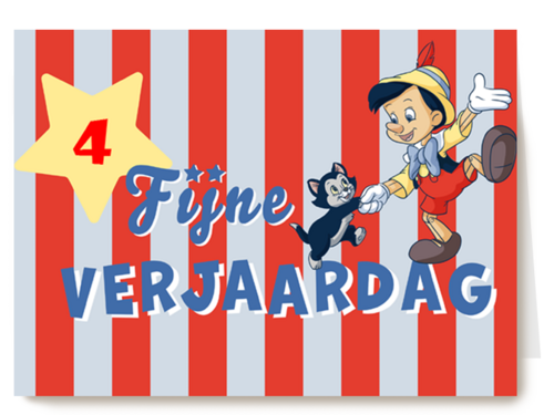 Verjaardagskaart Hallmark | Pinocchio Verjaardagskaart