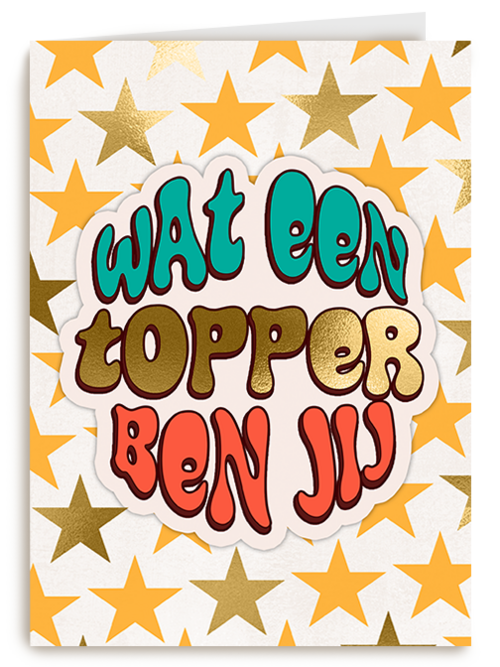 Kaart Hallmark | Felicitatie Diploma Examenfeest | Geslaagd Wat Een Topper Ben Jij