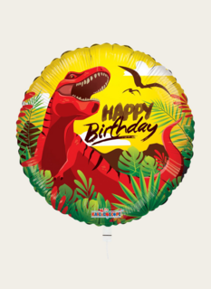 Ballon Happy Birthday Dinosaurus Multi