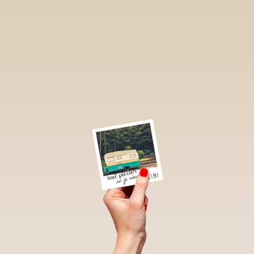 polaroid veel plezier in je nieuwe crib