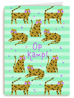 Op kamp luipaard