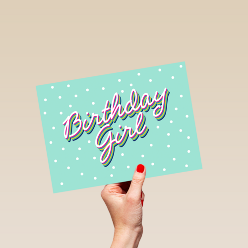 verjaardag kaart hip birthday girl