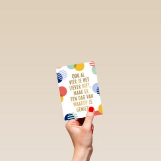 Verjaardagskaart confetti