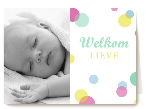Kaart Hallmark | Geboorte Felicitatie | Fotokaart Welkom Lieve Kleine