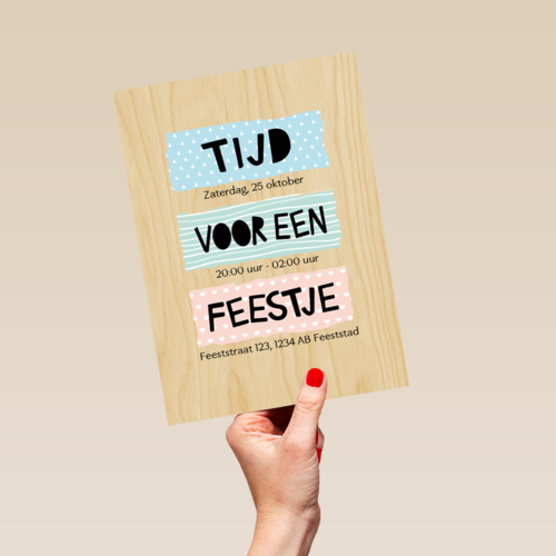 uitnodiging voor een feestje