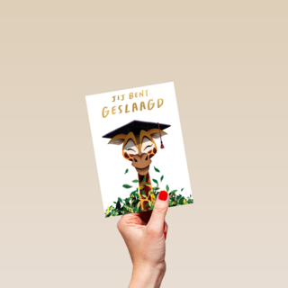 Folio geslaagd kaart giraf