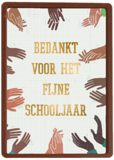 heel veel applaus voor het fijne schooljaar