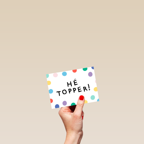 compliment kaart hee topper