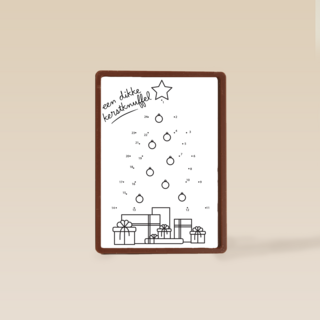 Kerstkaart hart onder de riem Een dikke kerstknuffel