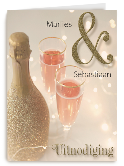 champagne uitnodiging