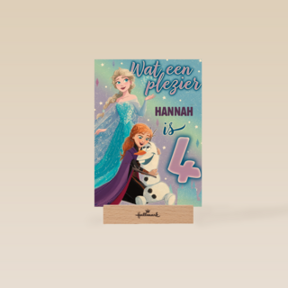 Frozen kaart 4 jaar