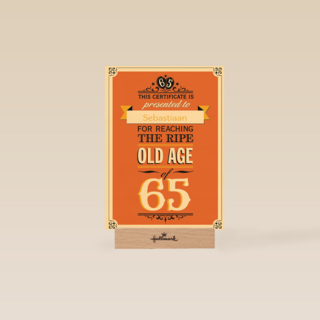 leeftijd vijfenzestig old age