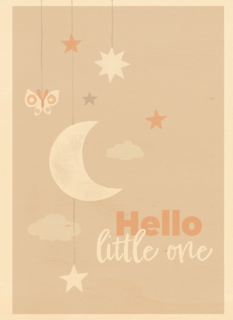 Maan en sterren hello little one
