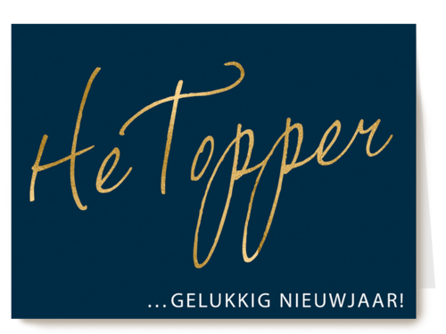 Kaart Hallmark | Nieuwjaar | Nieuwjaarskaart Zakelijk He Topper