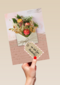 Moederdagkaart envelop met bloemen