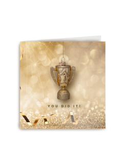 Vondels felicitatie kaart You did it