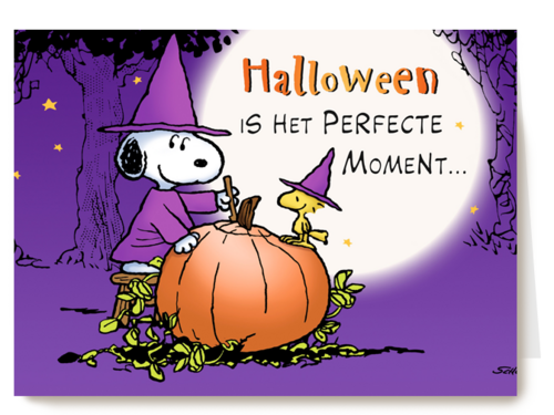 Snoopy in halloween stijl