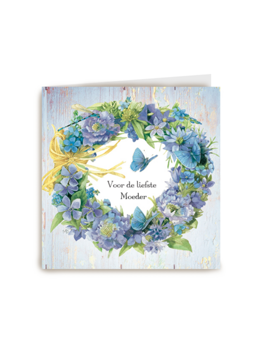 moederdag klassiek een bloemenkrans voor moeder