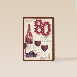 verjaardag leeftijden rode wijn 80