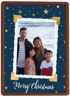kerstkaart fotokaart hoekjes