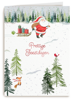 Prettige kerstdagen van de kerstman