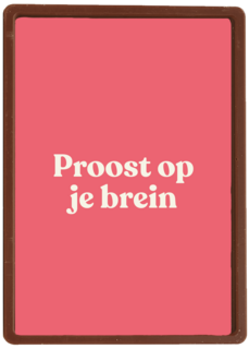 Geslaagd kaart Proost op je brein