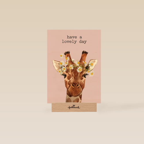 verjaardag kaart hip have a lovely day giraffe