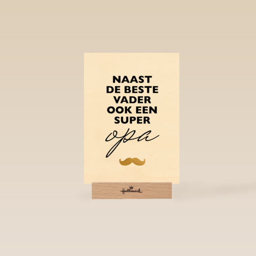 vaderdag kaart hip naast de beste vader ook een super opa
