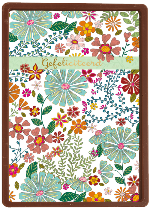 Chocolade Kaart Verjaardagskaarten Felicitatie | Hallmark | Gefeliciteerd Kaart Vrouw Klassiek Bloemen Turnowsky