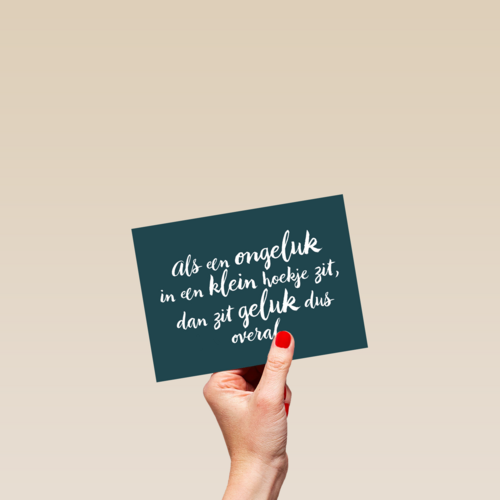 als een ongeluk in een klein zit