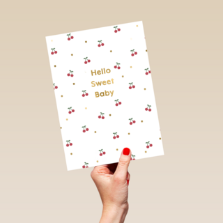 Geboortefelicitatie hello sweet baby