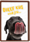 Beterschapskaart Lieve hond Dikke kus voor jou