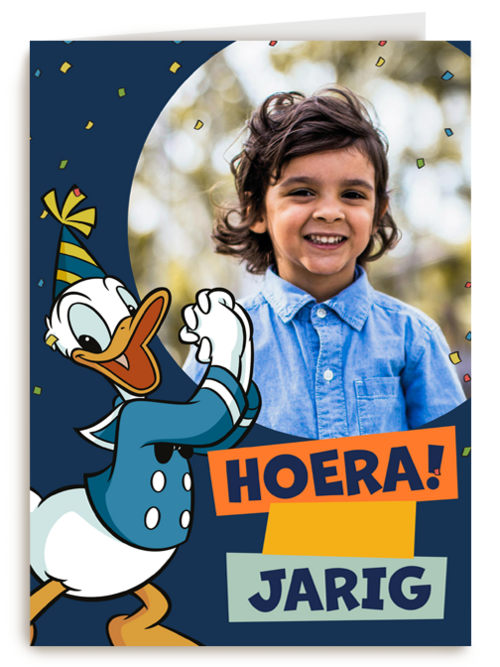 Donald Duck verjaardag fotokaart