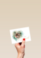 Trouwen fotokader met hart just married