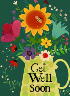Beterschap kaart Get well soon