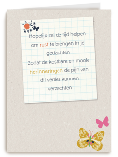 tijd rust gedachten kostbare herinnering verlies verzachten