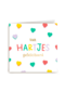 Felicitatiekaart van hartjes gefeliciteerd