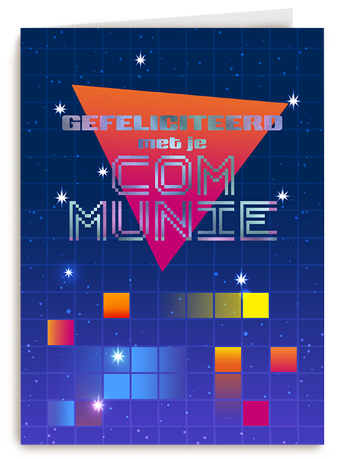 Kaart Hallmark | Communie | Communie Futuristisch